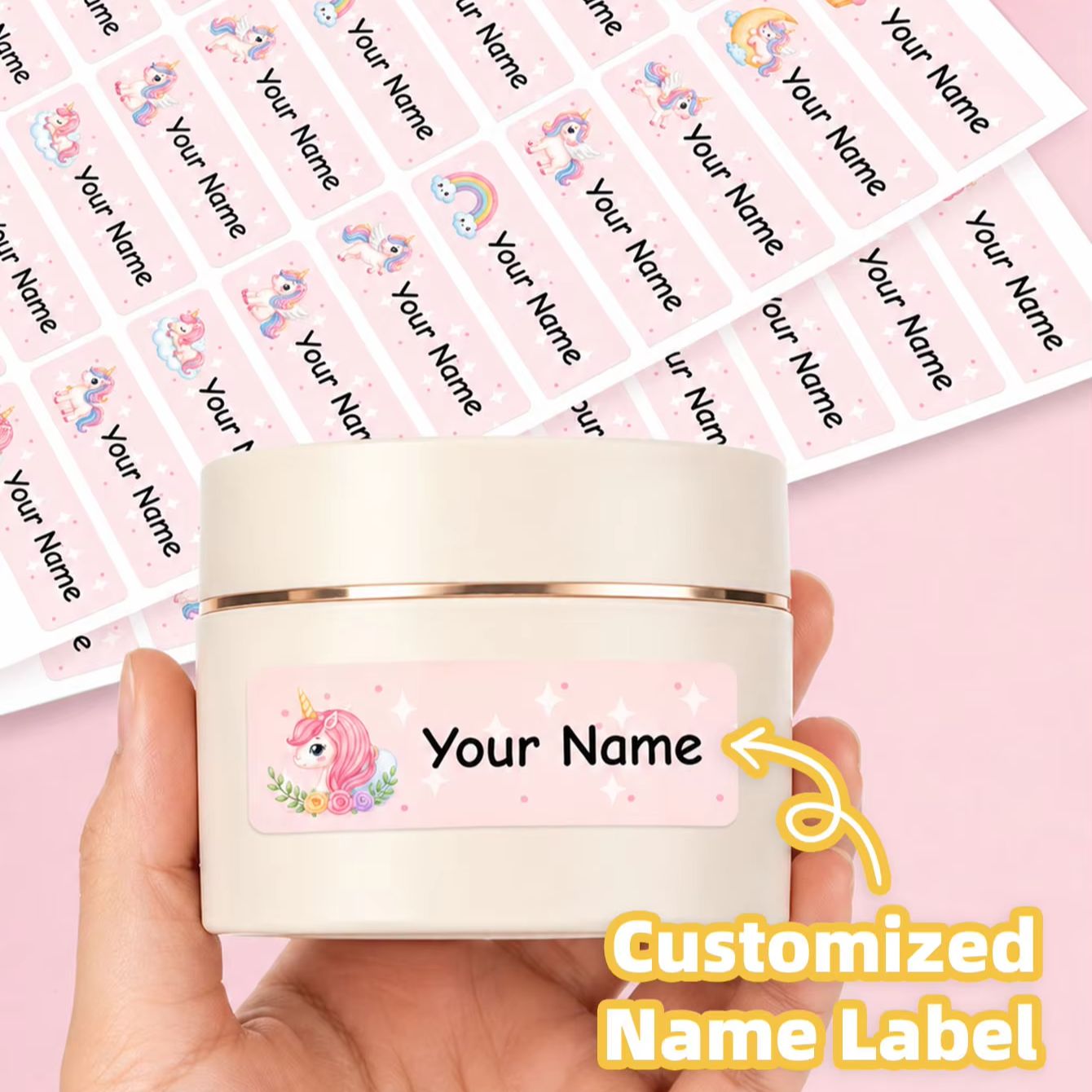 Laptop Accessories Name - 1-300 Stück personalisierte, wasserdichte Namensaufkleber für