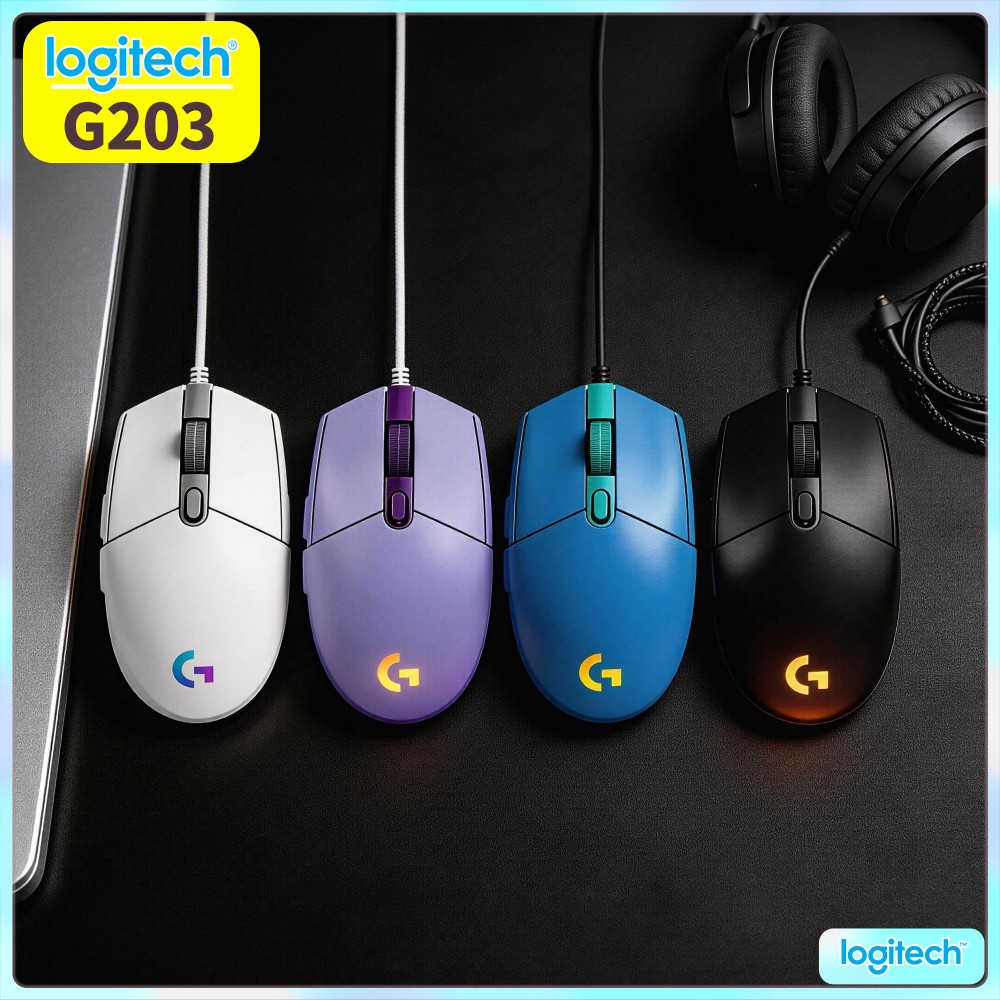 Logitech Mouse G203 - Logitech G203 Kabelgebundene Gaming-Maus, geeignet für