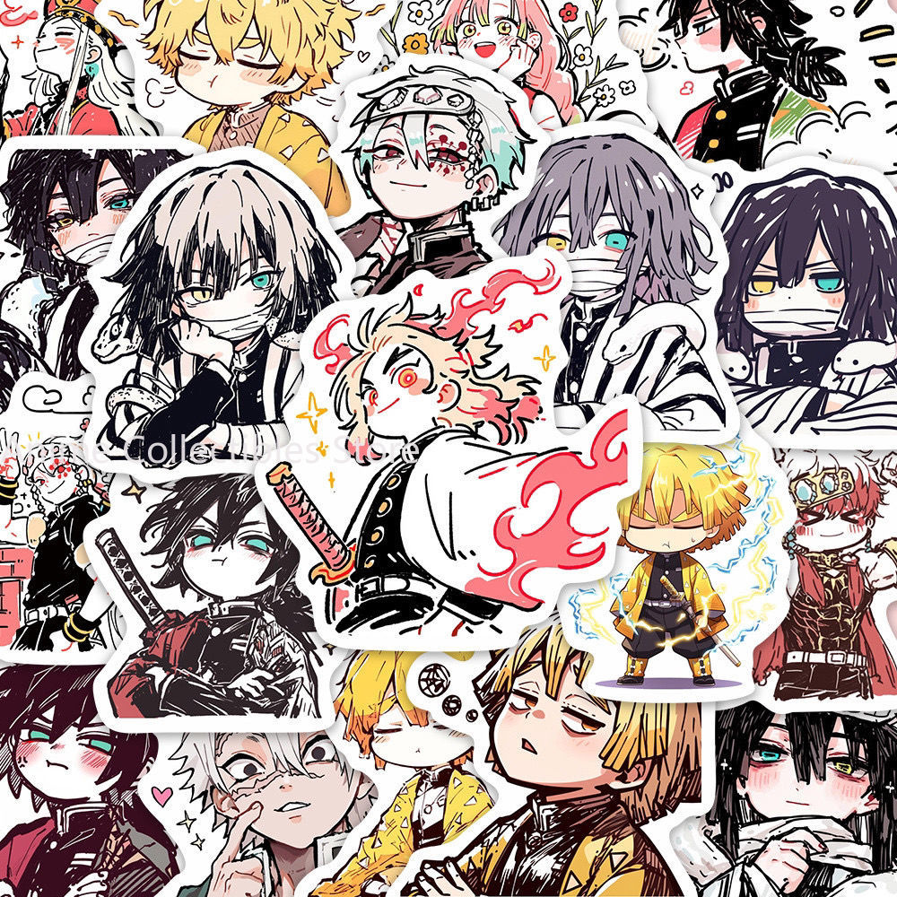 Accessories Laptop - 55PCS Dämon Slayer Kamado Tanjirou Anime