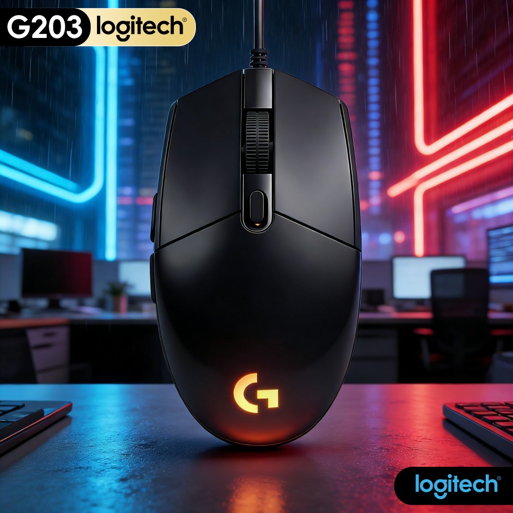 Logitech Mouse G203 - Logitech G203 Kabelgebundene Gaming-Maus Zuverlässiges Signal